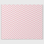 Papier Cadeau Pink and White Large Chevron Zig Zag (Plat)