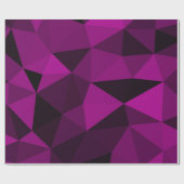 Papier Cadeau Pink black geometric mesh pattern (Plat)