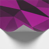 Papier Cadeau Pink black geometric mesh pattern (Coin)