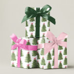 Papier Cadeau Pink Bow Christmas Tree Coquette Girl Holiday<br><div class="desc">Bow rose, Flacon de neige rose, Pink Stripes, Noël rose, Papier d'enveloppement rose, Papier d'enveloppement rose, Papier d'emballage de flocon de neige, Papier d'emballage rose de noël, Pastel, aquarelle, Papier d'emballage rose, Papier d'emballage mat rose, Papier d'emballage doux de noël, Papier d'emballage adorable, Foulard de noël rose, Pink fleur de...</div>