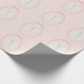Papier Cadeau Pink Bow Coquette Silly Goose 1st Birthday  (Coin)