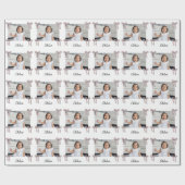 Papier Cadeau Pink Bow Doodle Baby Girl (Plat)