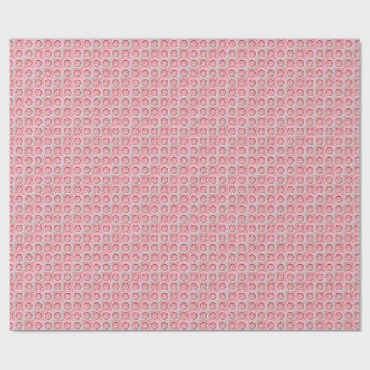 Papier Cadeau Pink Button Checked Pattern (Plat)