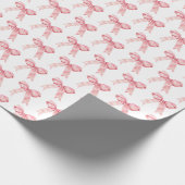 Papier Cadeau Pink Coquette Bow (Coin)