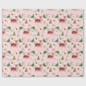 Papier Cadeau Pink Deer Blissant Noël (Plat)