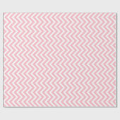 Papier Cadeau Pink et blanc Petite taille Vertical Chevron Strip (Plat)