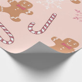 PAPIER CADEAU PINK GINGERPREAD HOMMES NOËL (Coin)