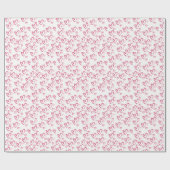 Papier Cadeau Pink Heart Valentine's Day Wrapping Papier (Plat)