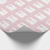 Papier Cadeau Pink Lace Girl Baptême (Coin)