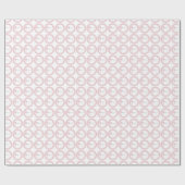 Papier Cadeau Pink Lace Girl Baptême (Plat)