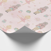Papier Cadeau Pink Le Casse-Noisette Ballet de Noël Découpage (Coin)