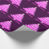 Papier Cadeau Pink Merry Christmas tree (Coin)