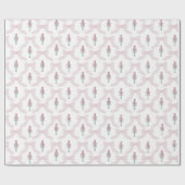 Papier Cadeau Pink Nutcracker Coquette Bow Christmas (Plat)