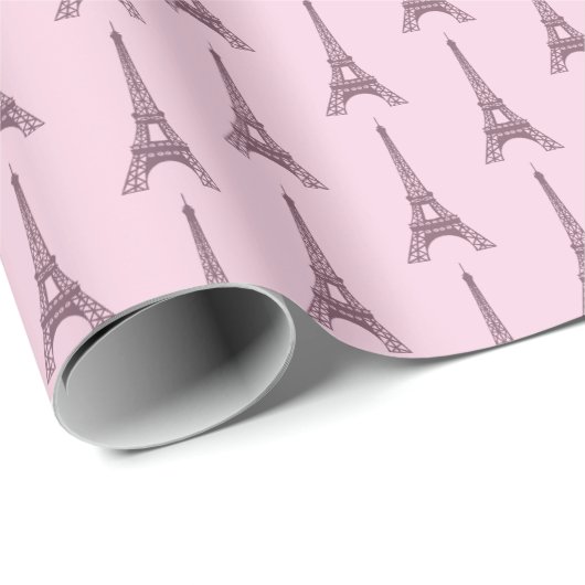Papier cadeau Pink Paris (Coin rond)