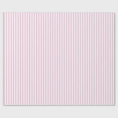 Papier Cadeau Pink Pastel Ferme Rustique Ticking Strift Cadeau (Plat)