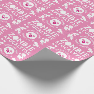 Papier Cadeau Pink Pastel Goth Zombie Apocalypse Personnalisé