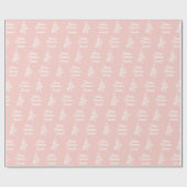 Papier Cadeau Pink Personnalisé Joyeux Noël Festif Fête (Plat)