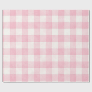 Papier Cadeau Pink Plaid 