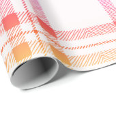 Papier Cadeau Pink Plat Simple Moderne Noël (Coin rond)