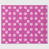 Papier Cadeau Pink Puppy Party Cadeau, Enfants & Animaux Anniver (Plat)