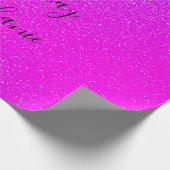 Papier Cadeau Pink Purple Bonne Parties scintillant d'anniversai (Coin)