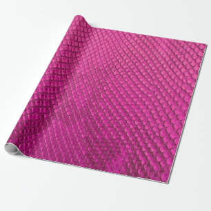 Papier Cadeau Pink python peau de serpent texture