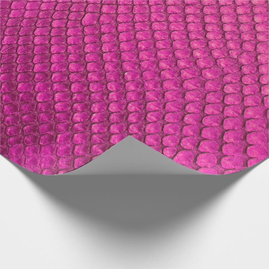 Papier Cadeau Pink python peau de serpent texture (Coin)