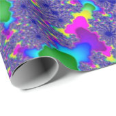 Papier Cadeau Pink Rainbow Burn (Coin rond)