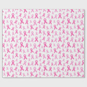 Papier Cadeau Pink Ribbon Breast Cancer Awareness Pattern (Plat)
