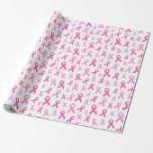 Papier Cadeau Pink Ribbon Breast Cancer Awareness Pattern (Déroulé)