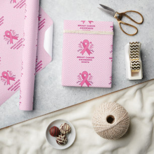 Papier Cadeau Pink Ribbon Sensibilisation au cancer du sein