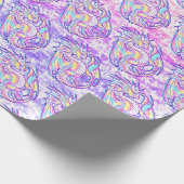 Papier Cadeau Pink Scribble mignonne Girone Dragon Wyvern Inugam (Coin)