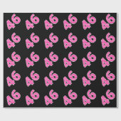 Papier Cadeau Pink Stripes 46 N° d'événement (Anniversaire, Anni (Plat)