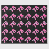 Papier Cadeau Pink Stripes 78 N° d'événement (Anniversaire, Anni (Plat)