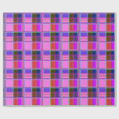 Papier Cadeau Pink tartan Fabric Pattern Cloth Madras (Plat)