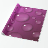 Papier Cadeau Pink Water Drop (Déroulé)