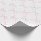 Papier Cadeau Pink & White Bow, Grandmillenium Pink Coquette (Coin)