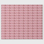 Papier Cadeau Pink Wonderland : Gingerbread Homes pour Noël (Plat)