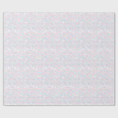 Papier Cadeau Pink Yellow Aqua Rainbows Stars (Plat)