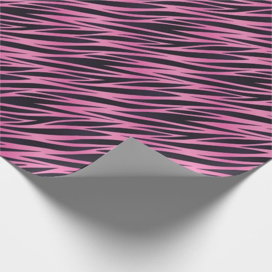 Papier Cadeau Pink Zebra Stripe (Coin)