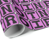 Papier Cadeau Pinot Noir, Vin Rouge (Coin rond)