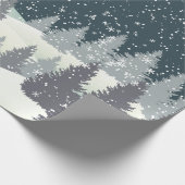 Papier Cadeau Pins d'hiver (Coin)