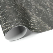 PAPIER CADEAU PINS VERTS (Coin rond)