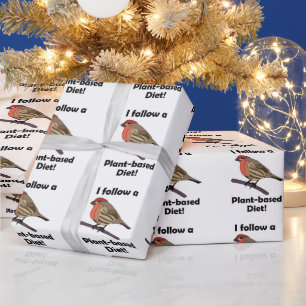 Papier Cadeau Pinson domestique Je suis un régime à base de plan