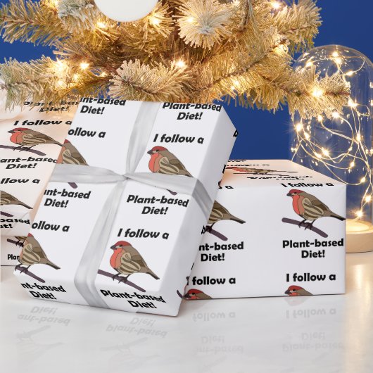 Papier Cadeau Pinson domestique Je suis un régime à base de plan (Vacances)