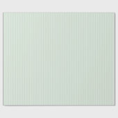 Papier Cadeau Pinstripes Pastel Vert Simple (Plat)