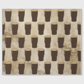 Papier Cadeau Pint of Irish Stout Beer Drinker (Plat)