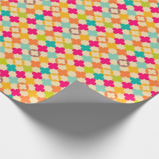 Papier Cadeau Pintage médiéval rosette (Coin)