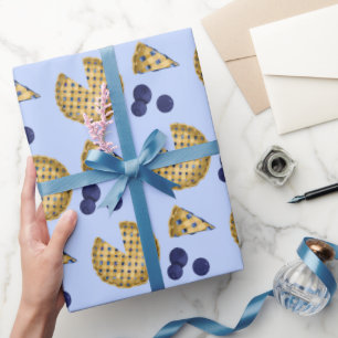Papier Cadeau Pique-nique d’été sur la tarte aux bleuets du marc