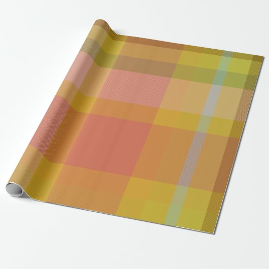 Papier Cadeau Pique-nique Plaid - 10 Octobre - Papier d'envelopp (Déroulé)